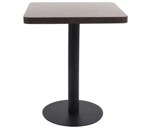 Bistro Galds, Tumši Brūns, 60X60 Cm, Mdf Vidaxl