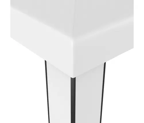 Dārza Nojume Ar Dubulto Jumtu, 3X3 M, Balta Vidaxl