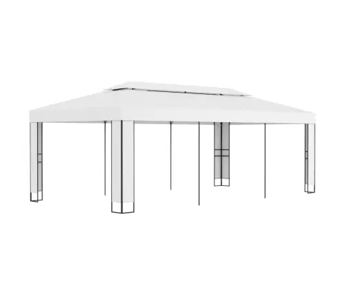 Varjualune, Topeltkatusega, 3 X 6 M, Valge