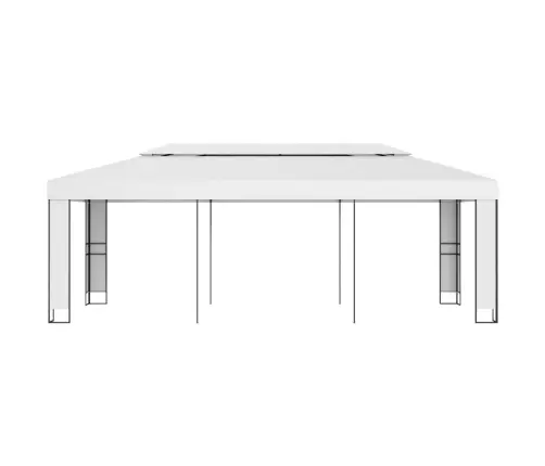 Varjualune, Topeltkatusega, 3 X 6 M, Valge