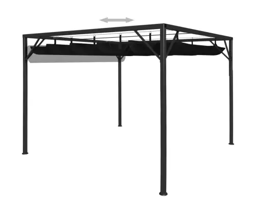 Aia Varjualune Eemaldatava Katusega 3 X 3 M Antratsiithall