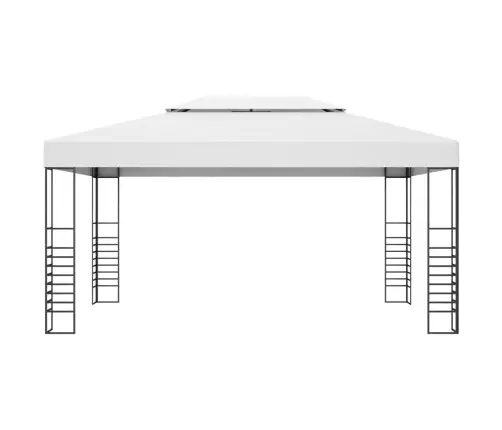 Dārza Nojume, Balta, 4X3X2,7 M, Pulvekrāsots Tērauds Vidaxl