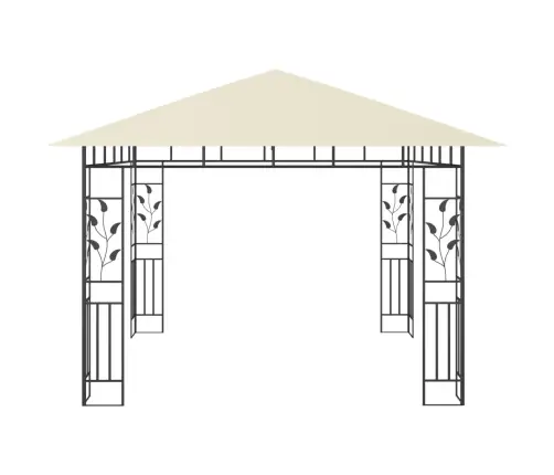 Pavėsinė Su Tinkleliu Nuo Uodų, Kreminė, 3X3X2,73M, 180G/M²