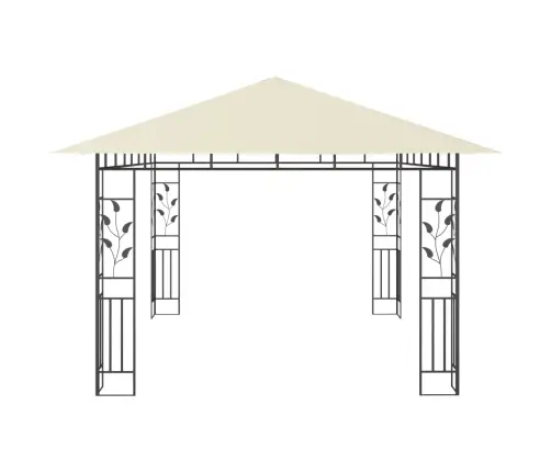 Pavėsinė Su Tinkleliu Nuo Uodų, Kreminė, 4X3X2,73M, 180G/M²