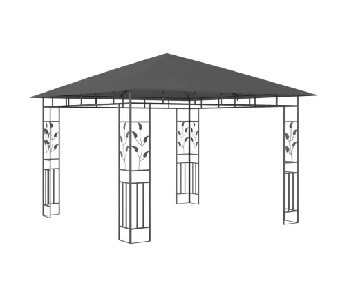 Dārza Nojume Ar Moskītu Tīklu, 3X3X2,73 M, 180 G/M², Pelēka Vidaxl
