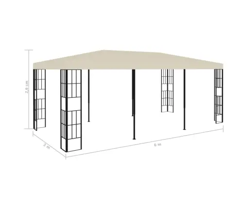 Varjualune 3 X 6 M, Kreemjasvalge