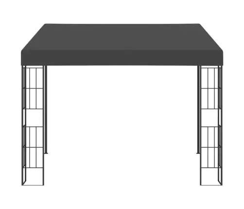 Dārza Nojume, Stiprināma Pie Sienas, 3X3 M, Pelēks Audums Vidaxl