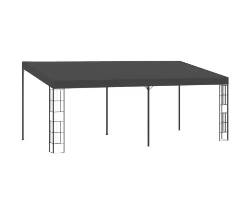 Dārza Nojume, Stiprināma Pie Sienas, 3X6 M, Pelēks Audums Vidaxl