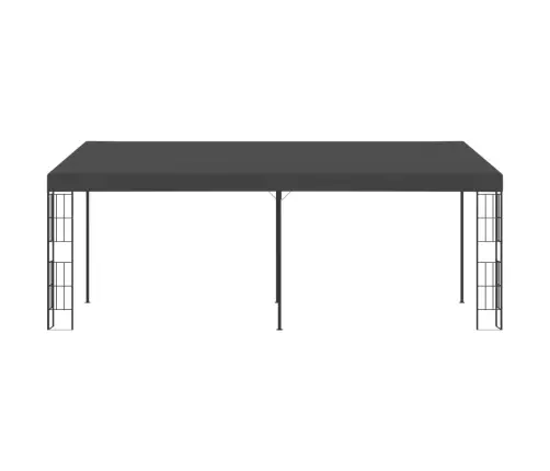 Dārza Nojume, Stiprināma Pie Sienas, 3X6 M, Pelēks Audums Vidaxl