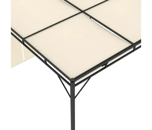 Dārza Nojume Ar Sānu Aizkariem, 3X3X2,25 M, Krēmkrāsas Vidaxl