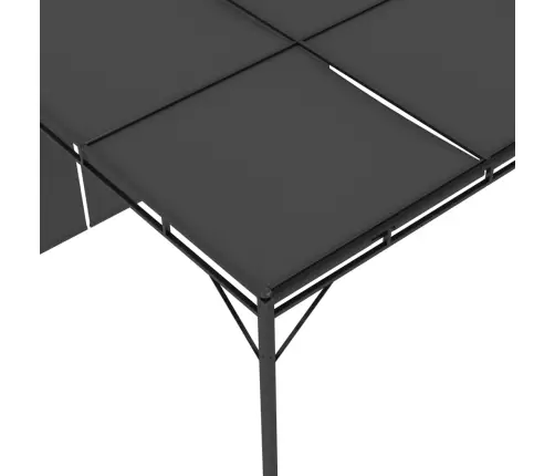 Dārza Nojume Ar Sānu Aizkariem, 4X3X2,25 M, Antracītpelēka Vidaxl