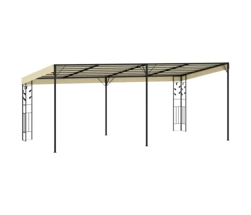 Prie Sienos Montuojama Pavėsinė, Kreminės Spalvos, 6X3X2,5M