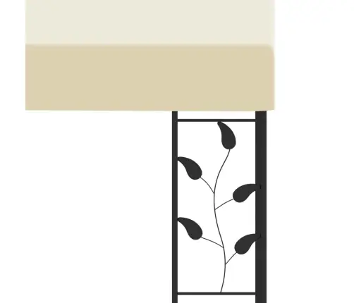 Prie Sienos Montuojama Pavėsinė, Kreminės Spalvos, 6X3X2,5M