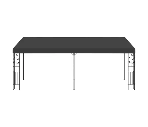 Dārza Nojume, Stiprināma Pie Sienas, 6X3X2,5 M, Antracītpelēka Vidaxl