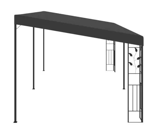 Dārza Nojume, Stiprināma Pie Sienas, 6X3X2,5 M, Antracītpelēka Vidaxl