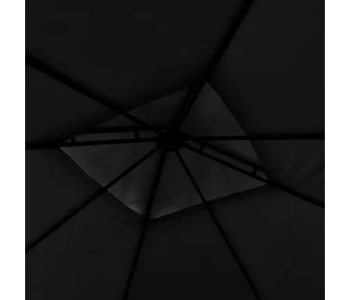 Nojume Ar 2 Izvelkamiem Jumtiem, 3X3X2,75 M, Pelēka,180 G/M² Vidaxl