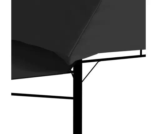 Nojume Ar 2 Izvelkamiem Jumtiem, 3X3X2,75 M, Pelēka,180 G/M² Vidaxl