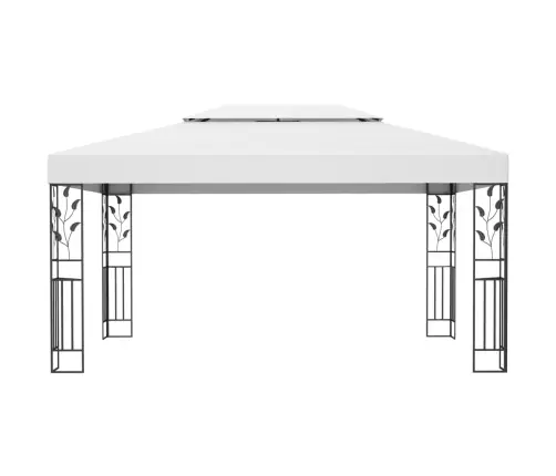 Pavėsinė Su Dvigubu Stogu, Baltos Spalvos, 3X4M