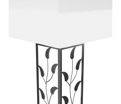 Pavėsinė Su Dvigubu Stogu, Baltos Spalvos, 3X4M