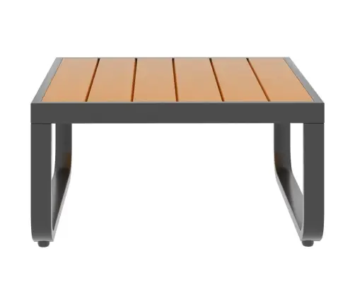 Četrdaļīgs Dārza Mēbeļu Komplekts Ar Matračiem, Alumīnijs, Wpc Vidaxl