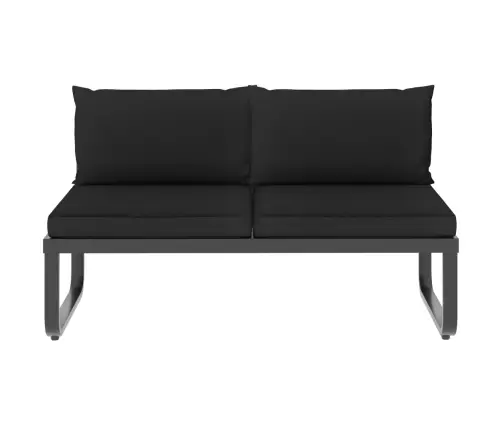 5-Daļīgs Dārza Mēbeļu Komplekts Ar Matračiem, Alumīnijs, Wpc Vidaxl