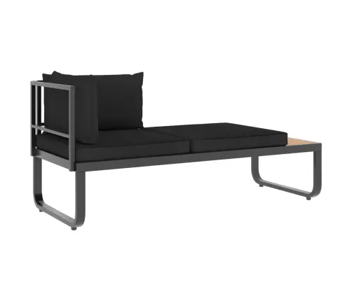 5-Daļīgs Dārza Mēbeļu Komplekts Ar Matračiem, Alumīnijs, Wpc Vidaxl