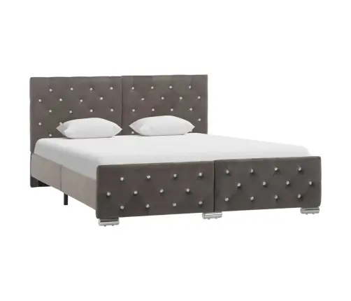 Voodiraam, Hall, Samet, 140 X 200 Cm