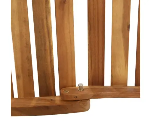 Päevitustool Istmepadjaga, Akaatsiapuit, Tumehall