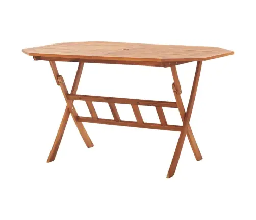 Saliekams Dārza Galds, 135X85X75 Cm, Akācijas Masīvkoks Vidaxl