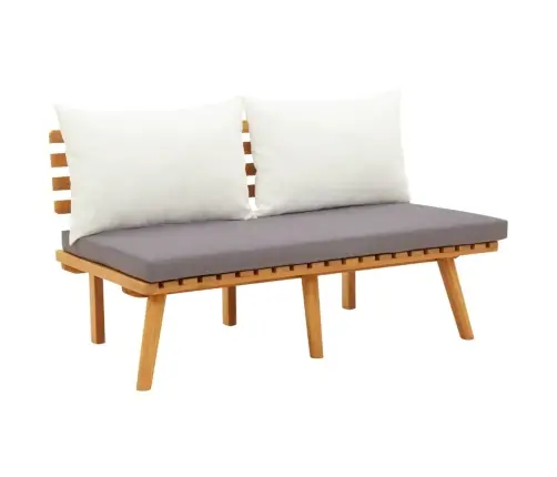 Sodo Suoliukas Su Pagalvėlėmis, 115cm Akacijos Masyvas