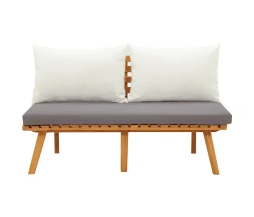 Sodo Suoliukas Su Pagalvėlėmis, 115cm Akacijos Masyvas