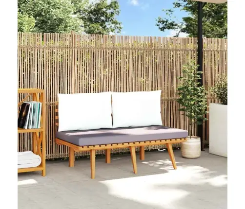 Sodo Suoliukas Su Pagalvėlėmis, 115cm Akacijos Masyvas