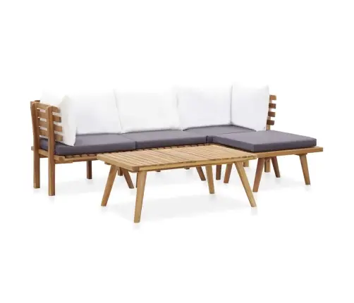 5-Daļīgs Dārza Atpūtas Mēbeļu Komplekts, Akācijas Masīvkoks Vidaxl