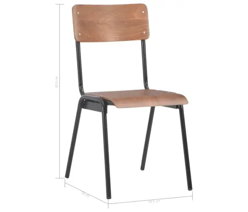 Söögitoolid 6 Tk, Pruun Vineer