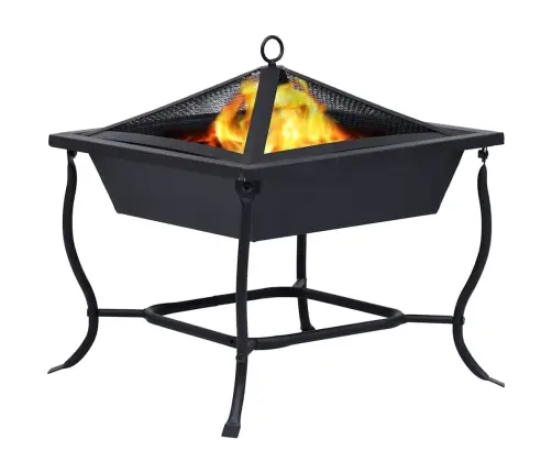 Laužavietė, Juodos Spalvos, 42X42X45cm Plienas