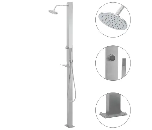 Dārza Duša, Nerūsējošs Tērauds, Taisna Forma Vidaxl