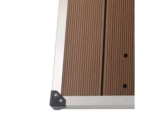 Āra Dušas Pamatne, Brūna, 110X62 Cm, Wpc, Nerūsējošs Tērauds Vidaxl