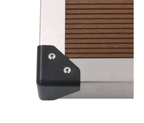 Āra Dušas Pamatne, Brūna, 110X62 Cm, Wpc, Nerūsējošs Tērauds Vidaxl