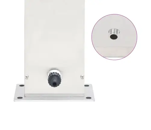 Sodo Dušo Maišytuvas, 110cm Nerūdijantis Plienas