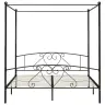 Lovos Rėmas Su Baldakimu, Juodos Spalvos, 200X200cm Metalas