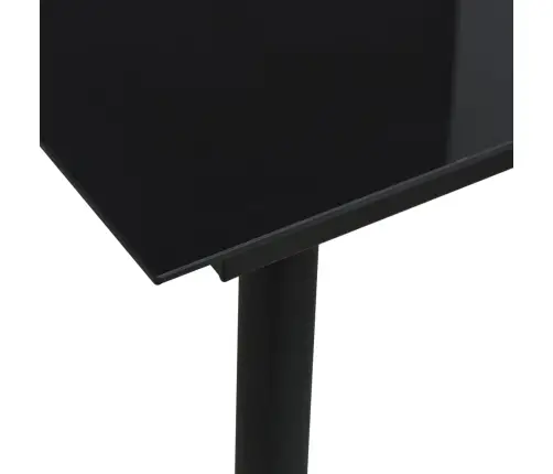 5-Osaline Aiamööblikomplekt, Puuvillast Nöör Ja Teras, Must