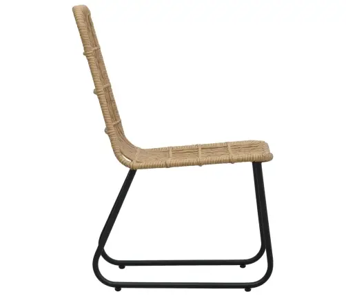 Dārza Krēsli, 2 Gab., Pe Rotangpalma, Ozolkoka Krāsa Vidaxl