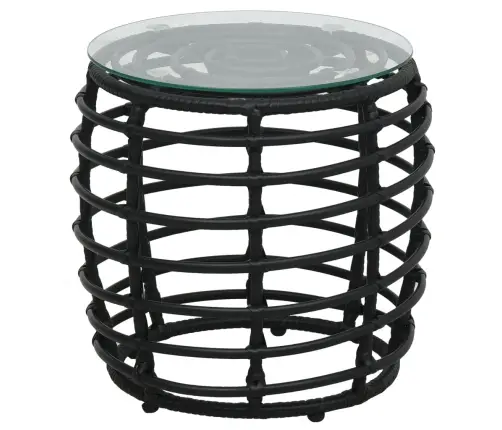 3-Osaline Bistrookomplekt, Polürotang, Must