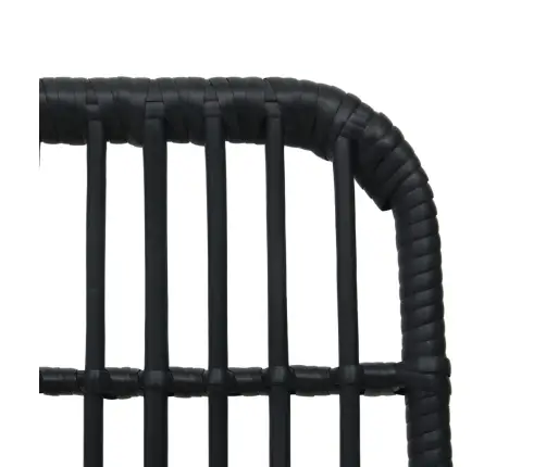 3-Osaline Bistrookomplekt, Polürotang, Must