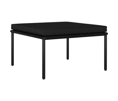 6-Daļīgs Dārza Atpūtas Mēbeļu Komplekts Ar Matračiem, Melns Pvc Vidaxl