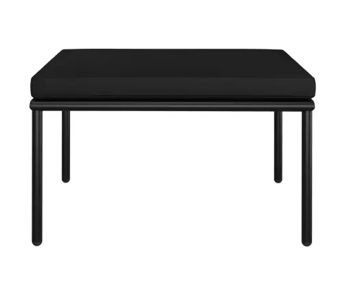 6-Daļīgs Dārza Atpūtas Mēbeļu Komplekts Ar Matračiem, Melns Pvc Vidaxl