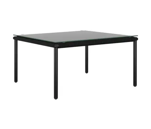 8-Osaline Aiamööblikomplekt Patjadega, Must, Pvc