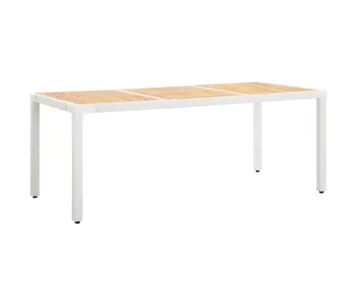 9-Osaline Aiamööblikomplekt, Polürotang, Valge