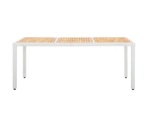 9-Osaline Aiamööblikomplekt, Polürotang, Valge