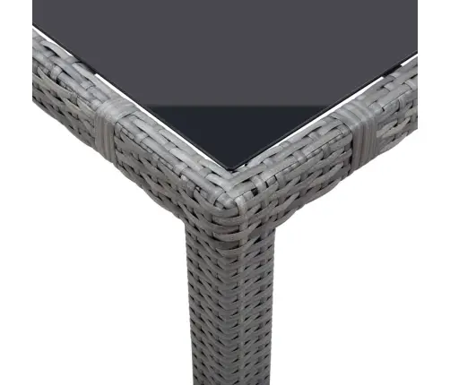 7-Osaline Aiamööblikomplekt, Polürotang, Hall